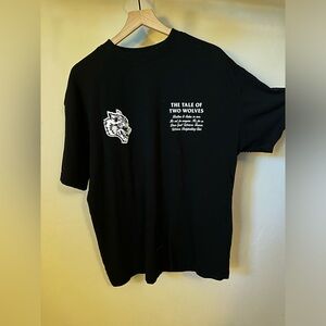 Darc Sport Black Two Wolves Graphic Tee
